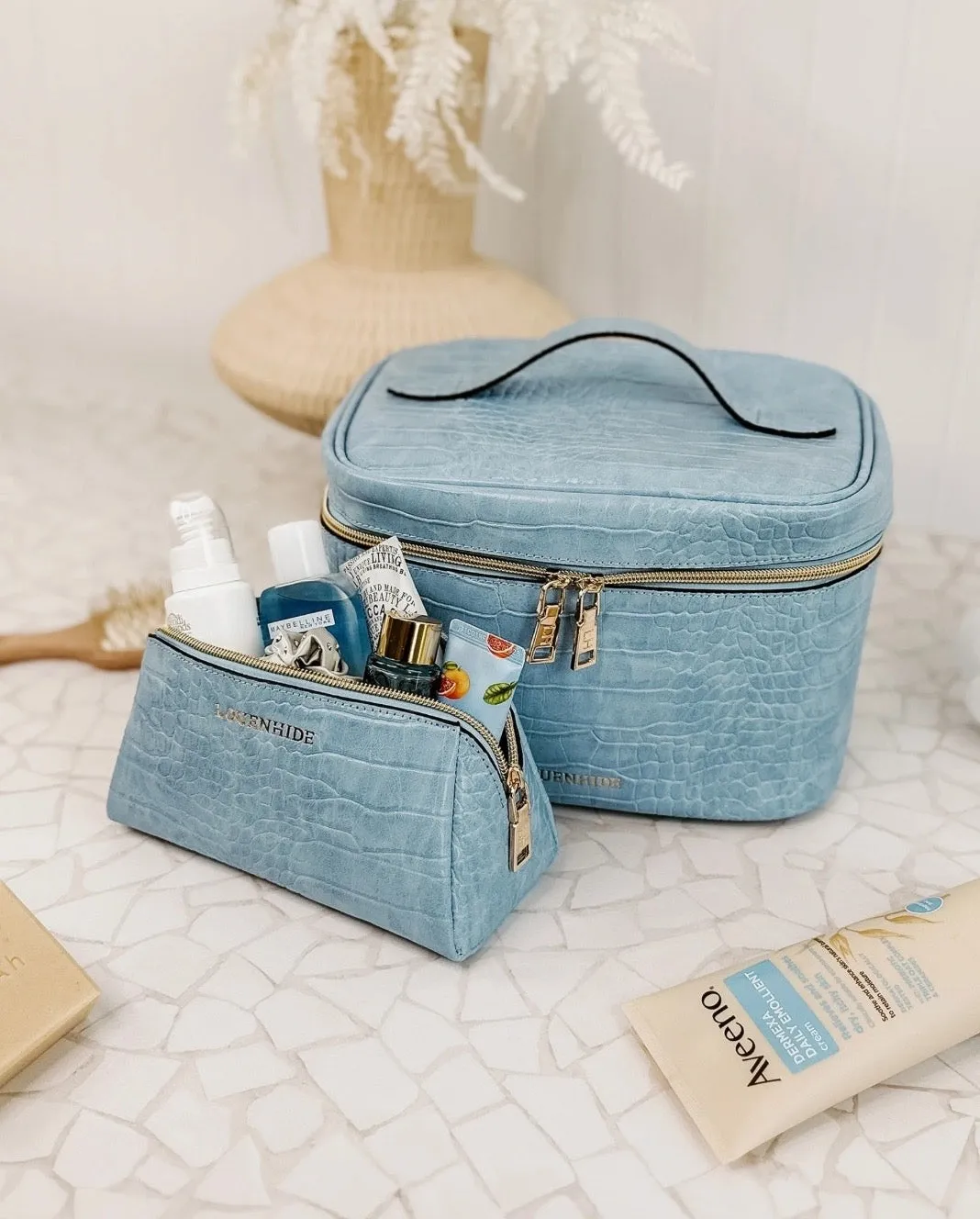 Madrid & Bonnie cosmetic Set Croc!  50% Off!
