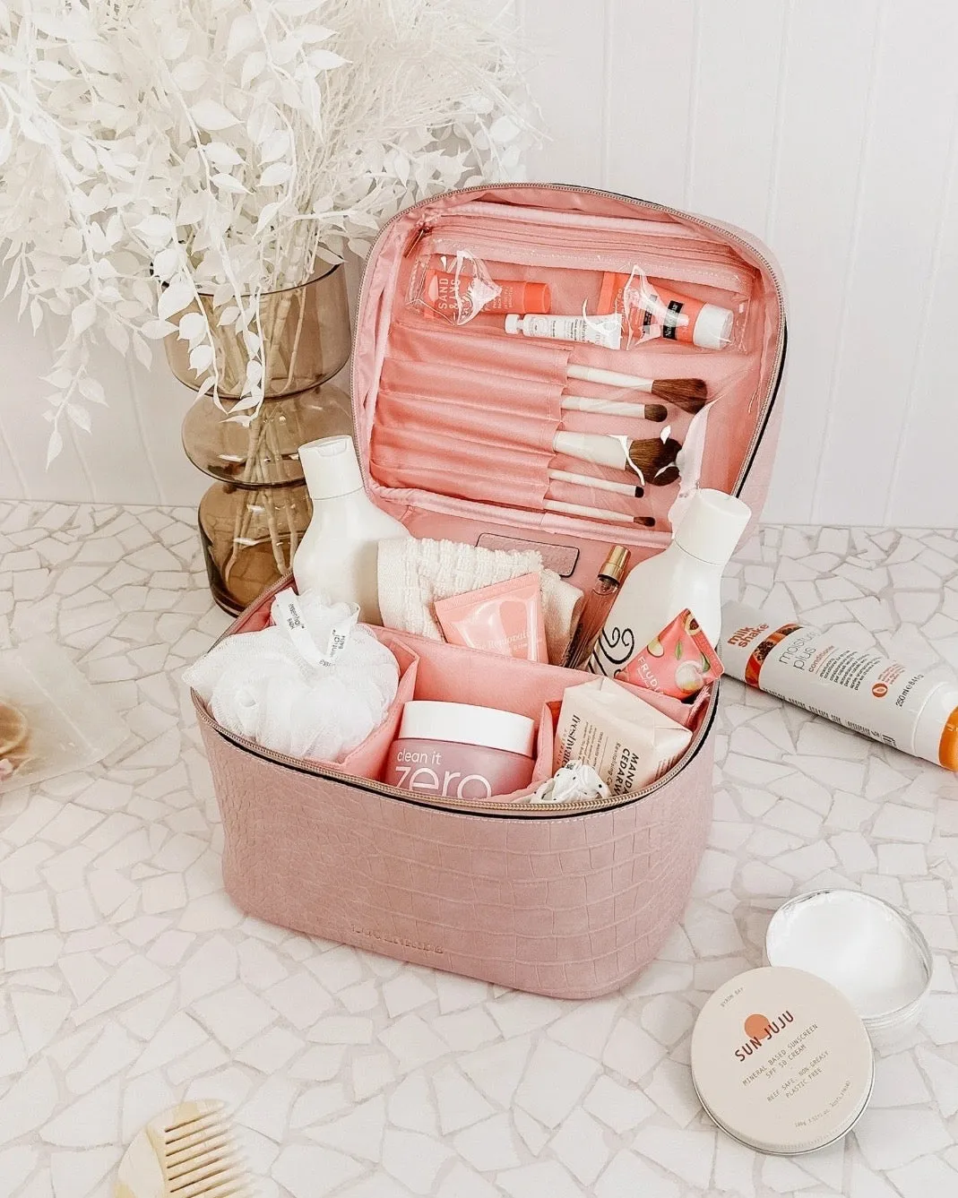 Madrid & Bonnie cosmetic Set Croc!  50% Off!