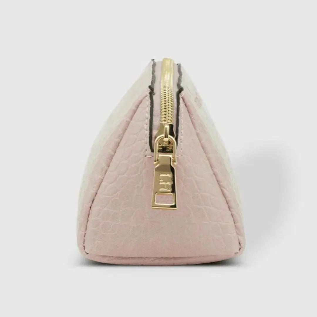 Madrid Bonnie Croc Cosmetic Set | Baby Pink