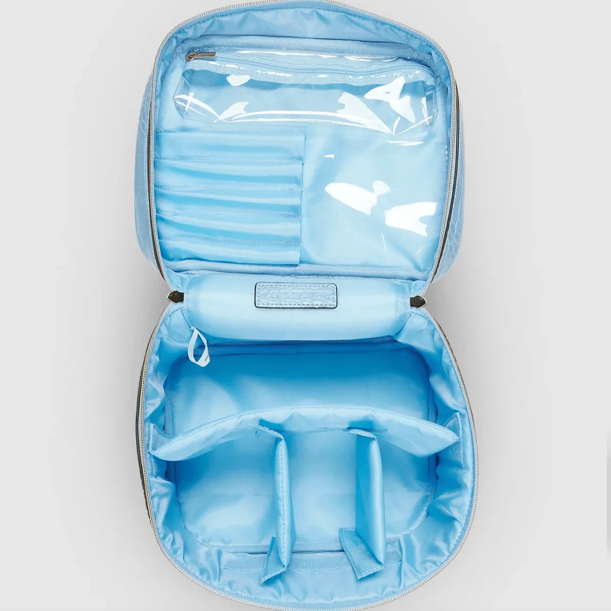Madrid Bonnie Croc Cosmetic Set | Chambray