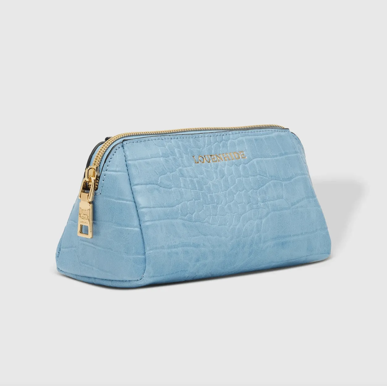 Madrid Bonnie Croc Cosmetic Set | Chambray