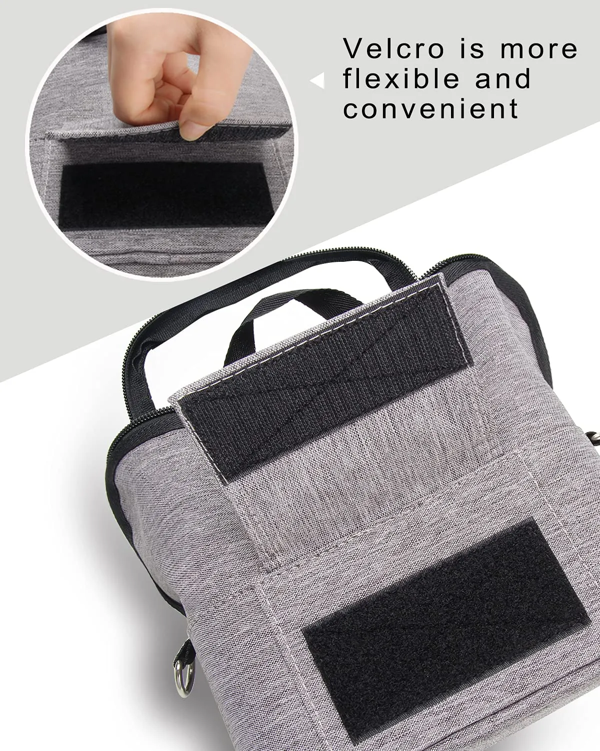 Makeup Brush Case Stand-up (gray, Small)
