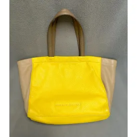 Marc Jacobs tan and yellow leather tote