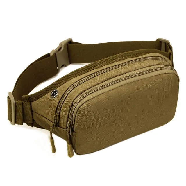 Men Waterproof 1000D Nylon Sling Chest Bag Fanny Pack Waist