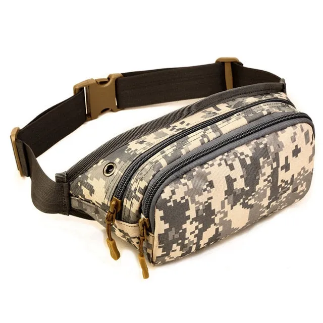 Men Waterproof 1000D Nylon Sling Chest Bag Fanny Pack Waist