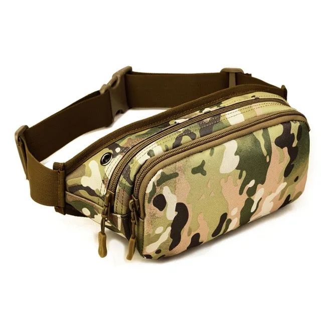 Men Waterproof 1000D Nylon Sling Chest Bag Fanny Pack Waist