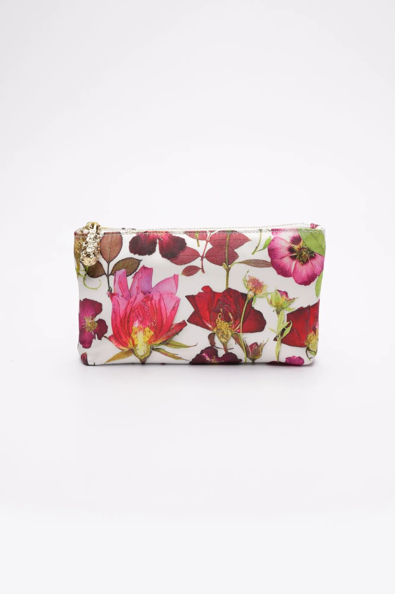 Mia Fiori Clutch Acrylic with Interior Floral Satin Zipper Pouch - Sample Sale