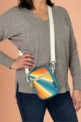 Mini Crossbody Brick Bag - Retro Rainbow