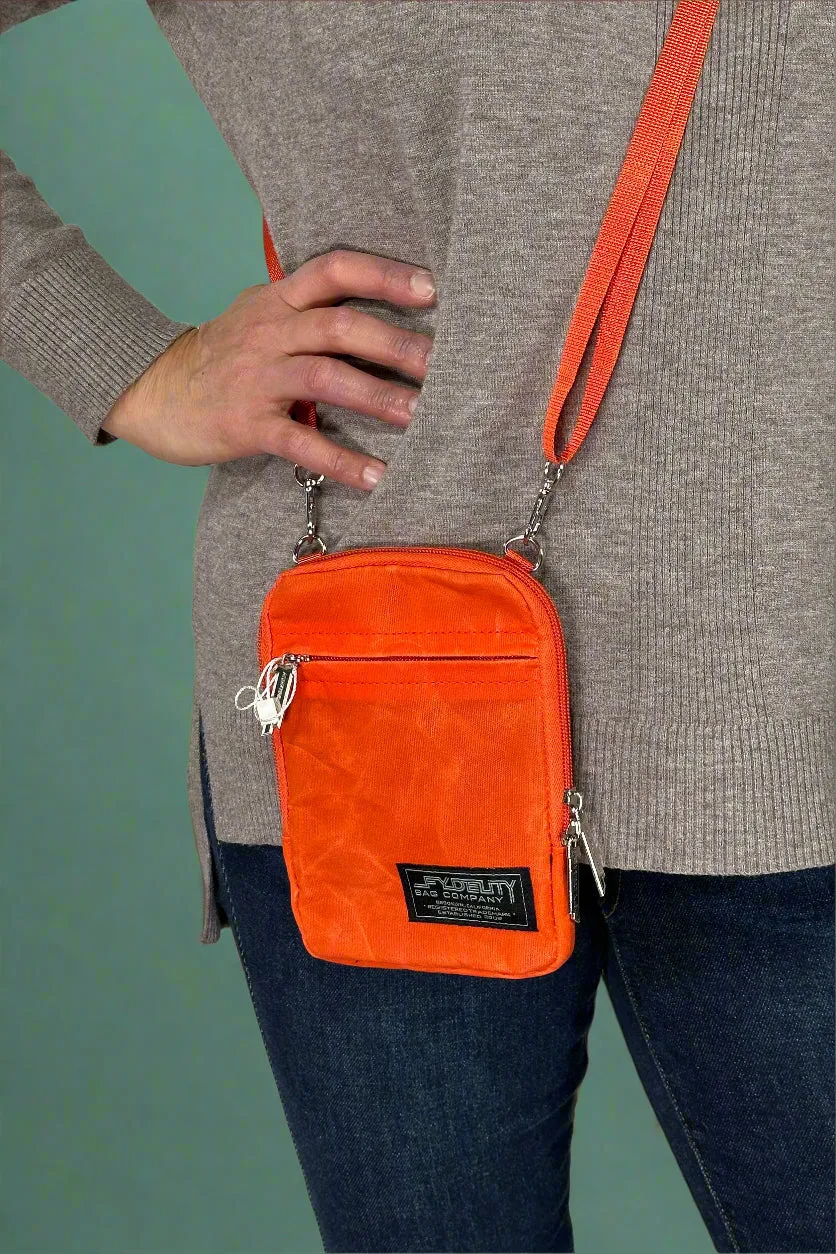 Mini Crossbody Brick Bag - Waxed Red