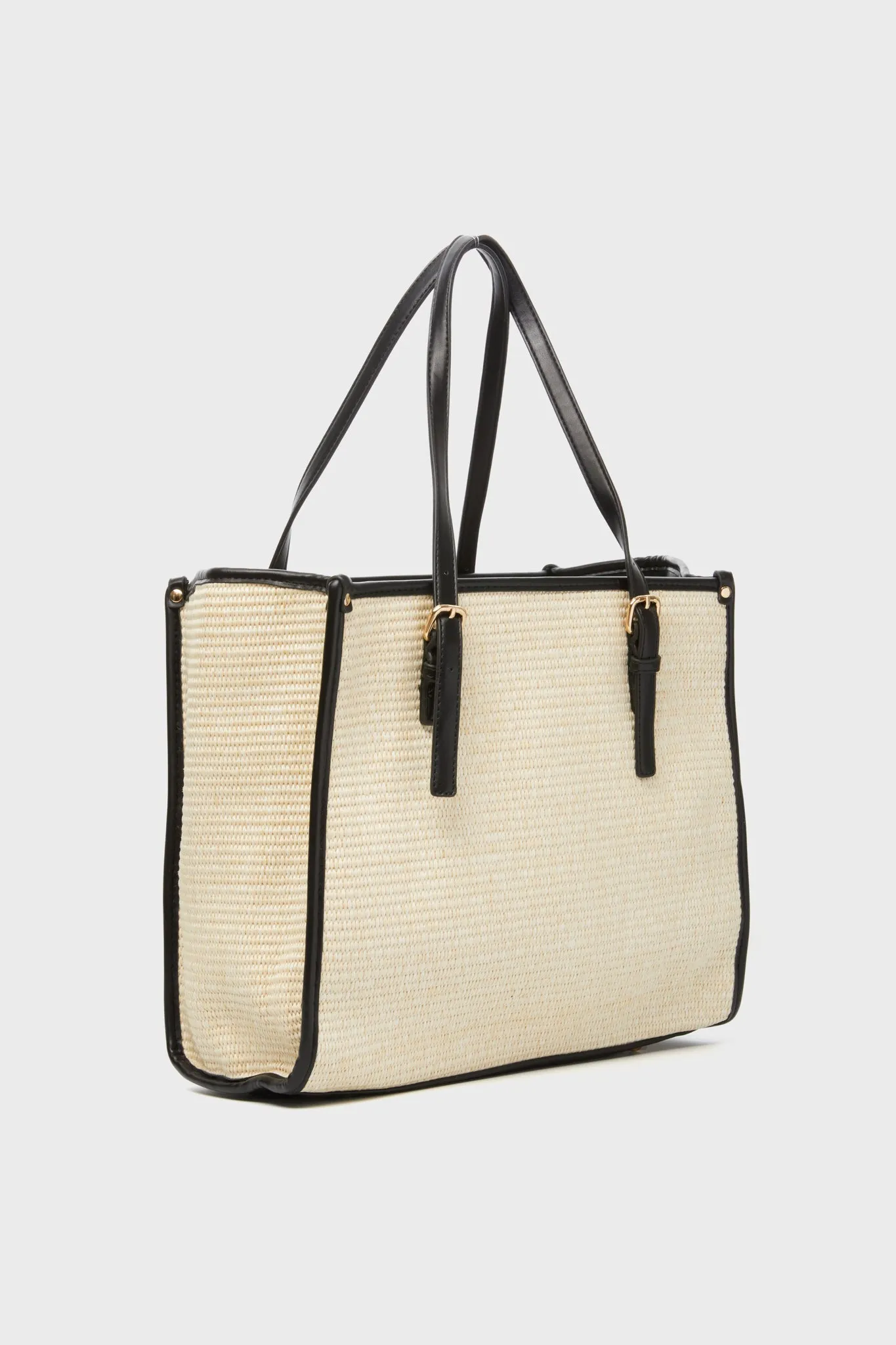 Natural Black Brixley Tote