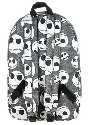 Nightmare Before Christmas Jack Skellington Head Print School Laptop Backpack Book Bag