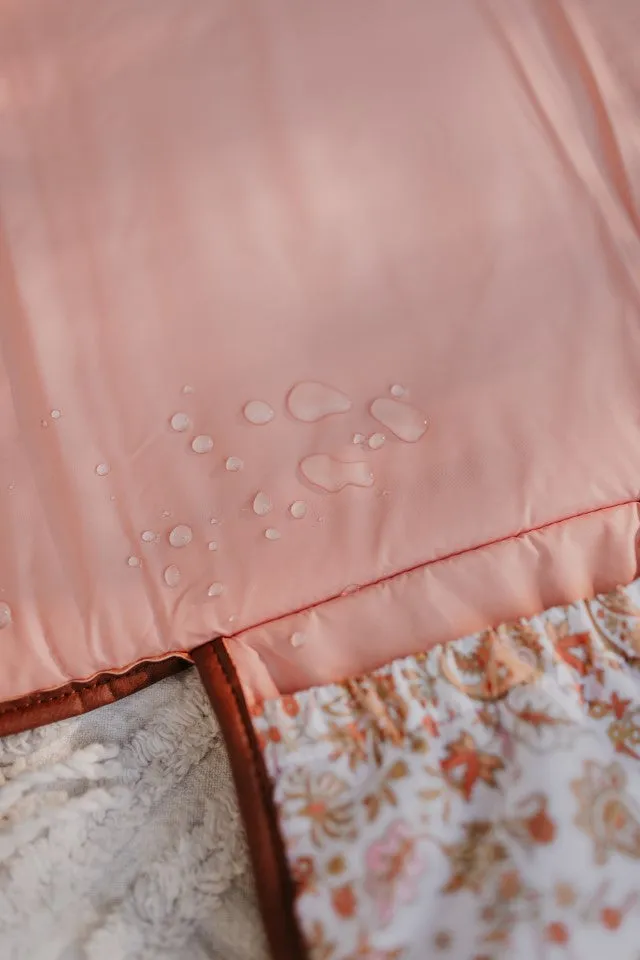 OiOi Change Clutch - Peach Paisley/Tan