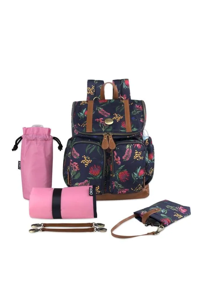 OiOi Nappy Backpack - Floral Botanical