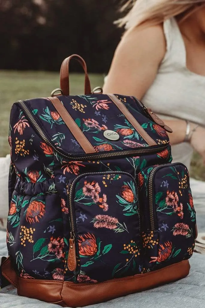 OiOi Nappy Backpack - Floral Botanical