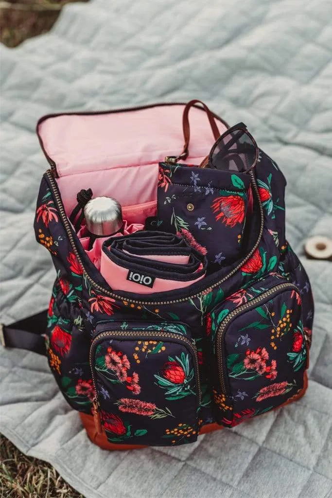 OiOi Nappy Backpack - Floral Botanical
