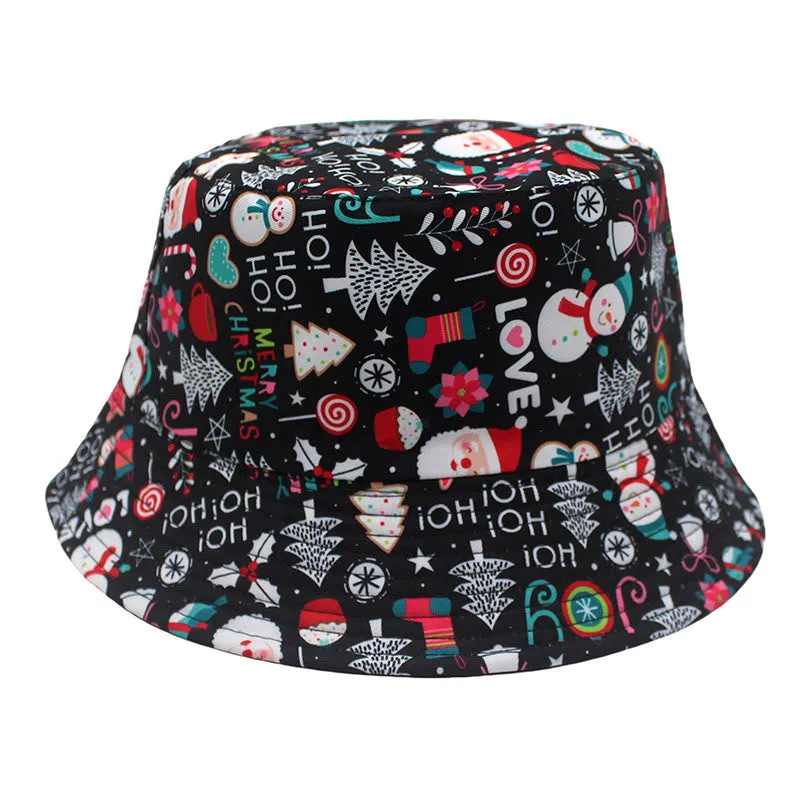 Plus Size Christmas Elements Bucket Hat