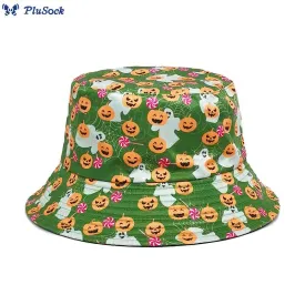 Plus Size Green Pumpkin Bucket Hat
