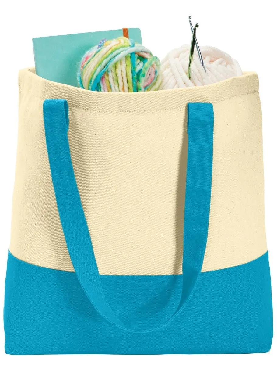Port Authority Colorblock Cotton Tote