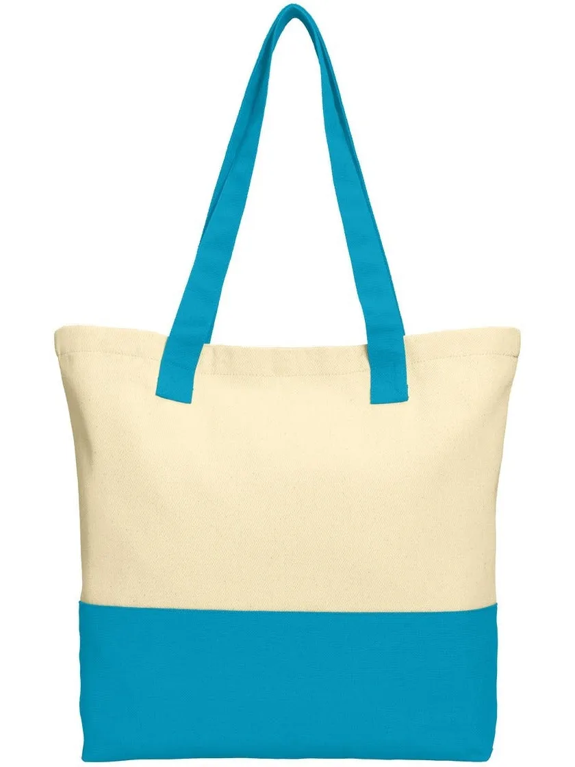 Port Authority Colorblock Cotton Tote