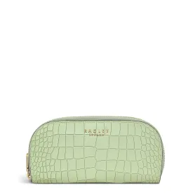 Radley Liverpool Street 2.0 Croc Purse Bag Green Fig
