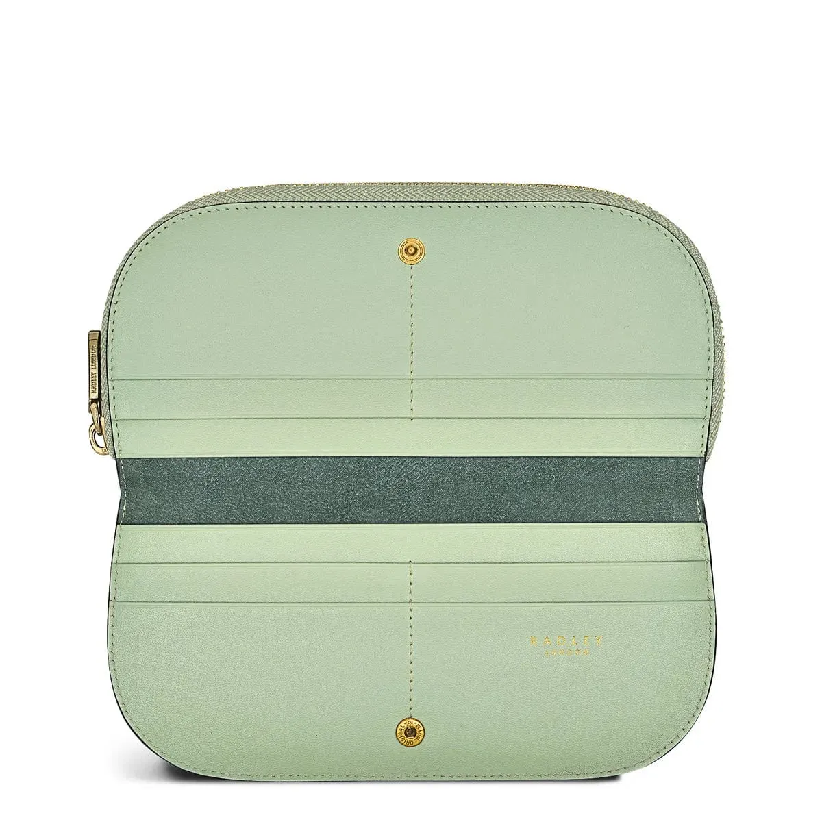 Radley Liverpool Street 2.0 Croc Purse Bag Green Fig