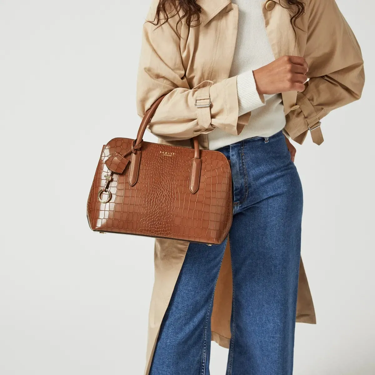 Radley Liverpool Street 2.0 Faux Croc in Brown
