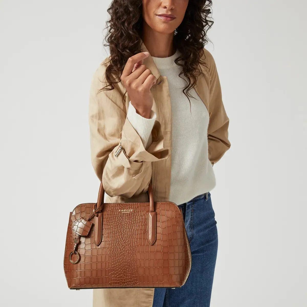 Radley Liverpool Street 2.0 Faux Croc in Brown