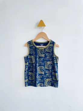 REALLY LOVED Crocodile Tank (oil mark on crocodile head) // 4Y