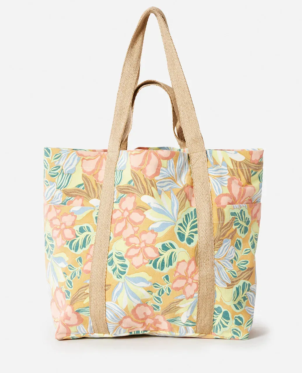 Rip Curl Women's Organic Canvas 29L Beach Tote Bag Light Orange 017WSB-3473