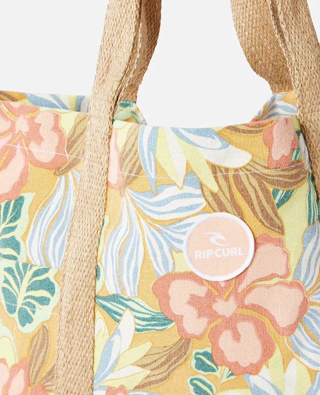 Rip Curl Women's Organic Canvas 29L Beach Tote Bag Light Orange 017WSB-3473