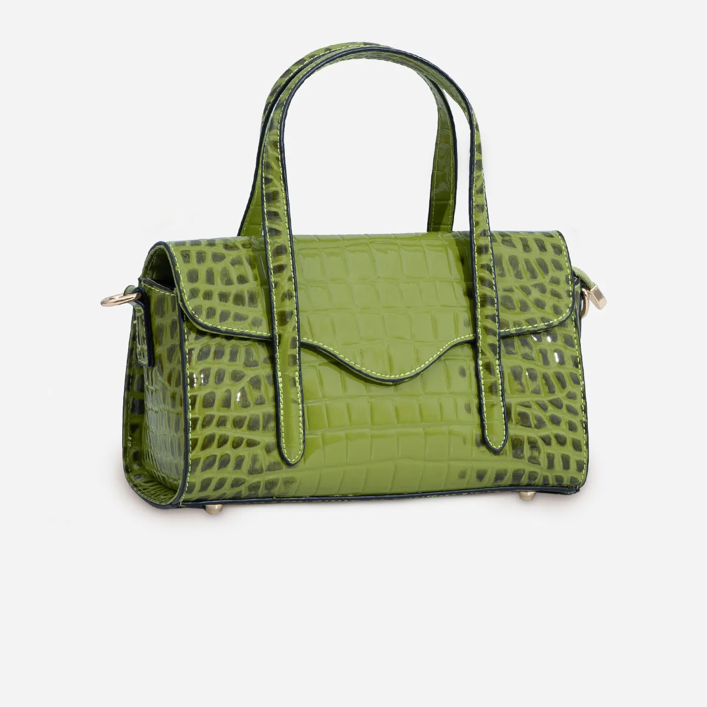 Shelby Croc Shoulder Gerald Bags