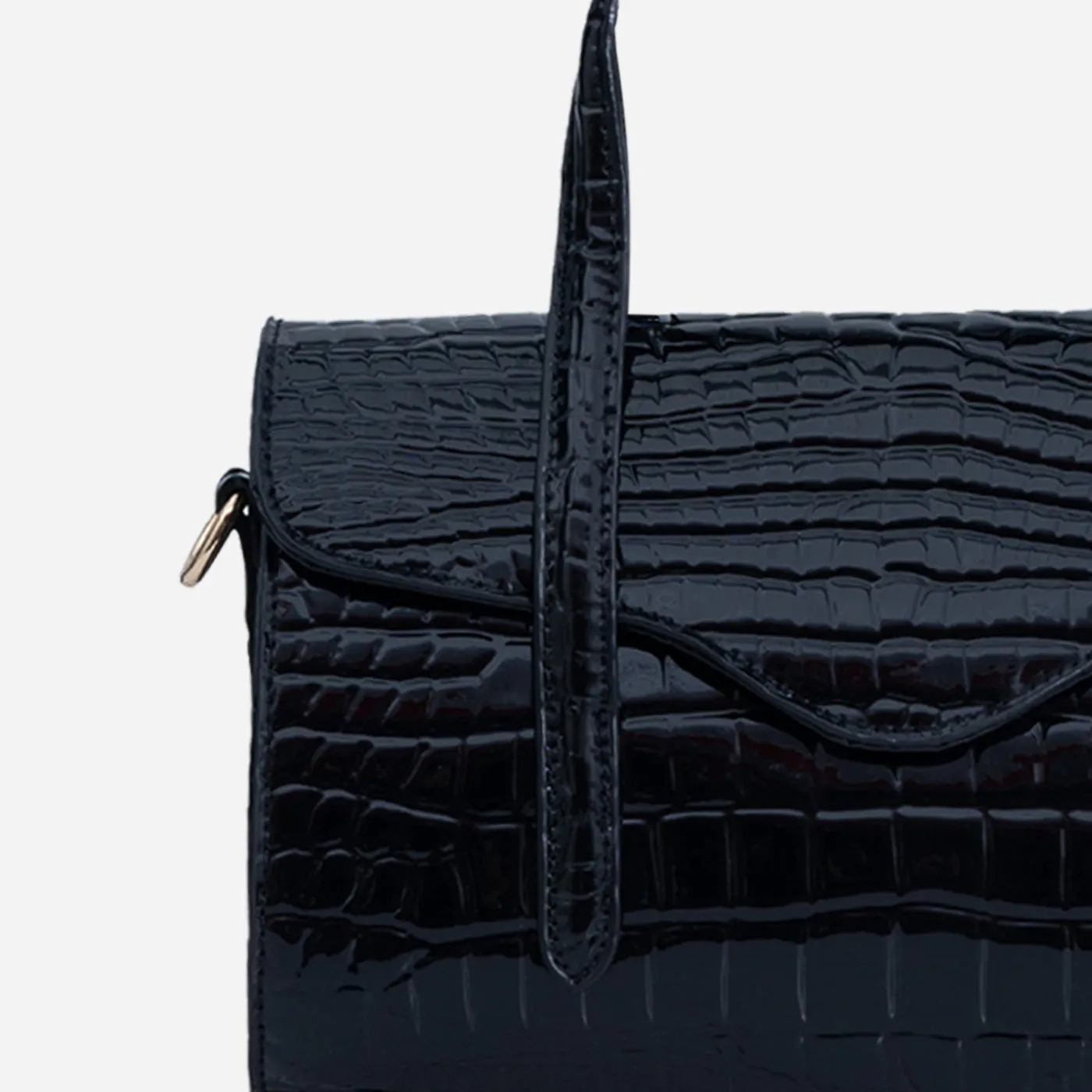 Shelby Croc Shoulder Gerald Bags