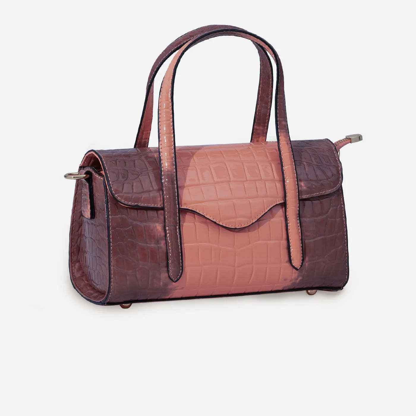 Shelby Croc Shoulder Gerald Bags