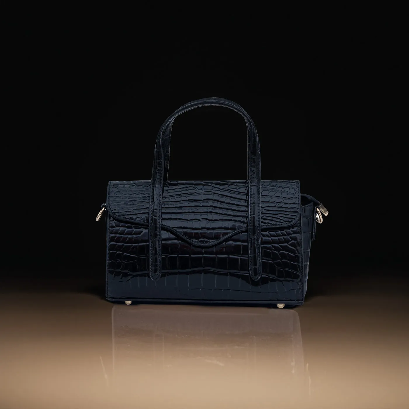 Shelby Croc Shoulder Gerald Bags