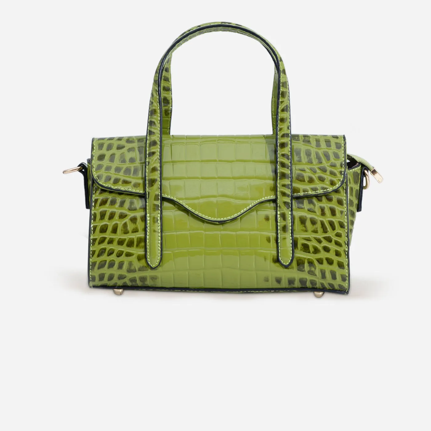 Shelby Croc Shoulder Gerald Bags