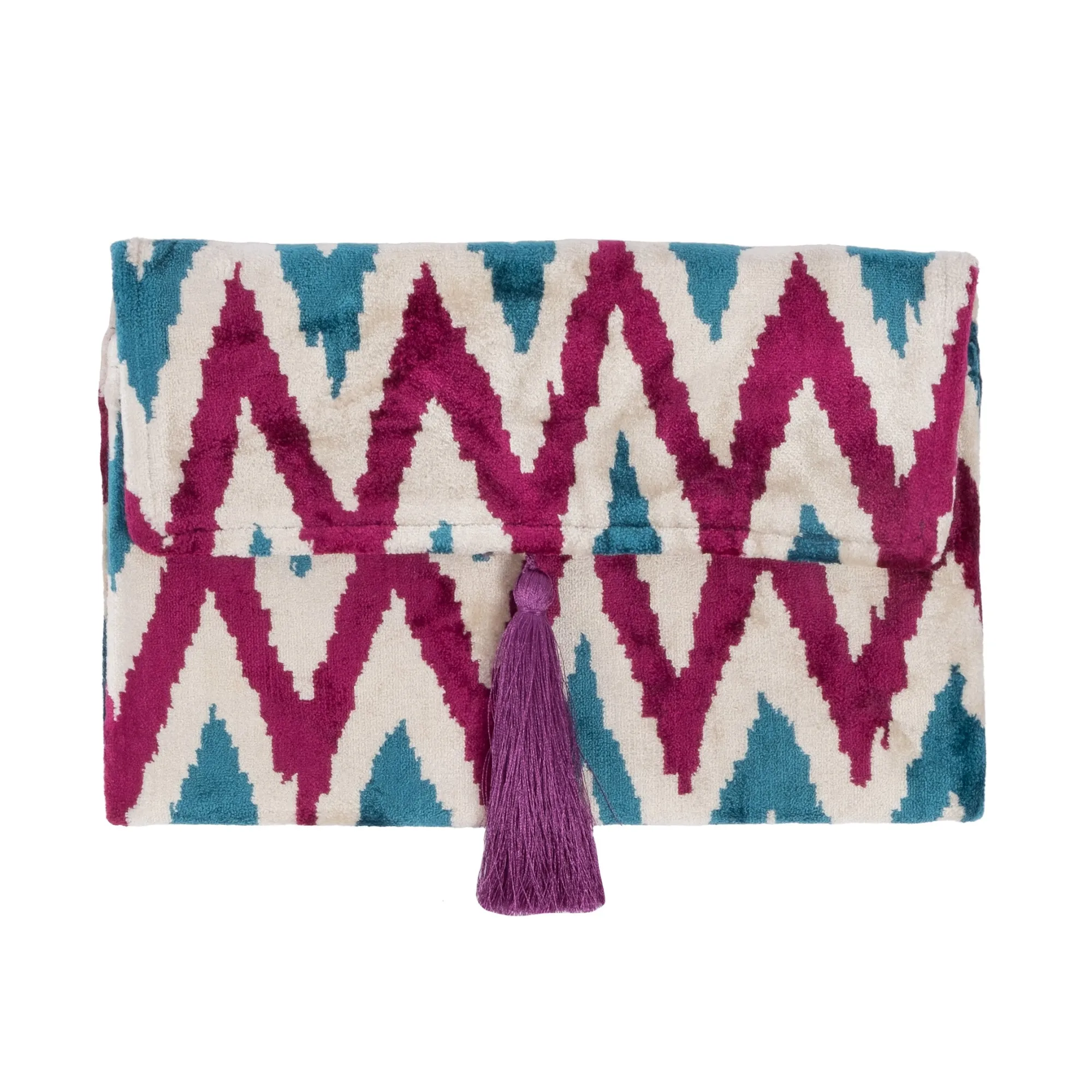 Silk Velvet IKAT Purse Bag
