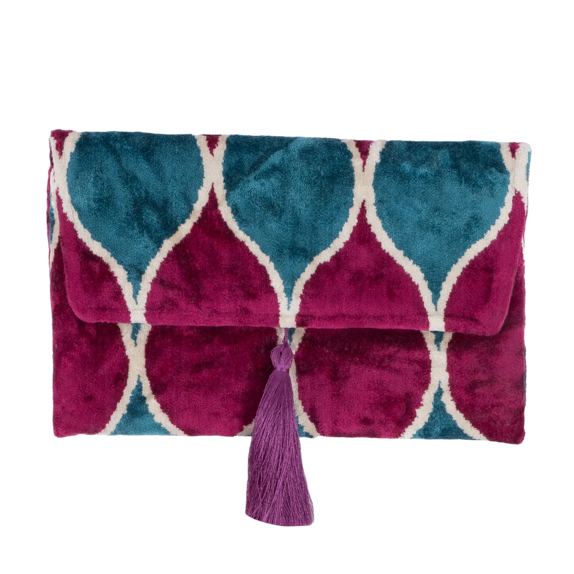 Silk Velvet IKAT Purse Bag
