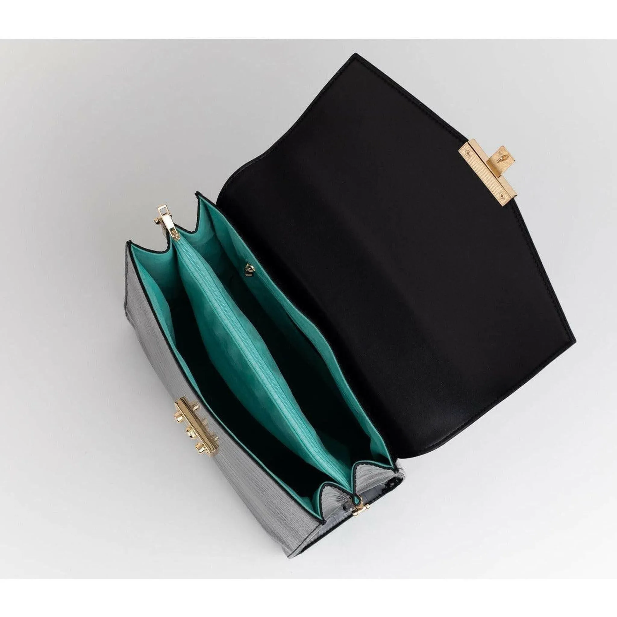 SIMONE - Black Vegan Leather Handbag