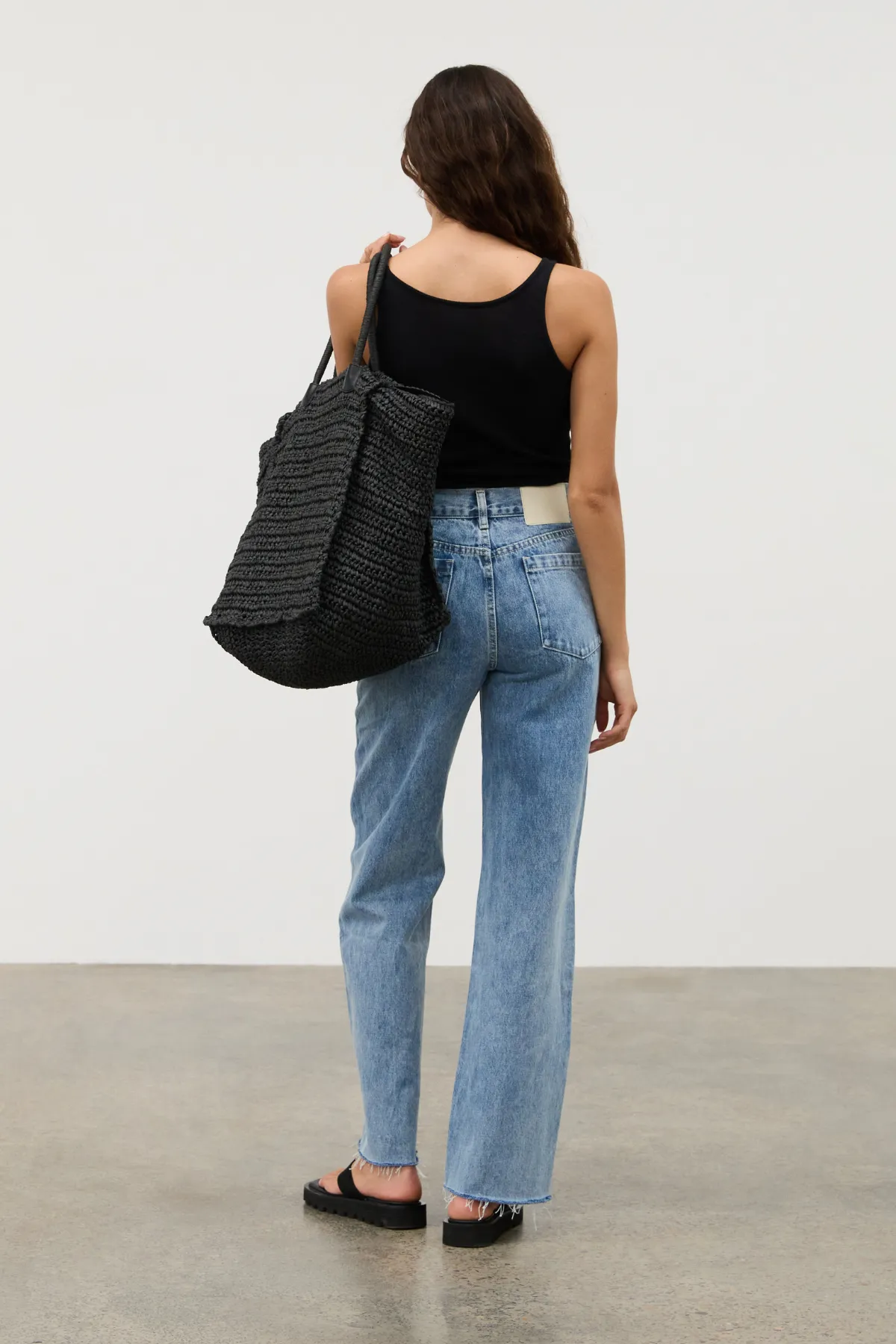 Square Straw Bag