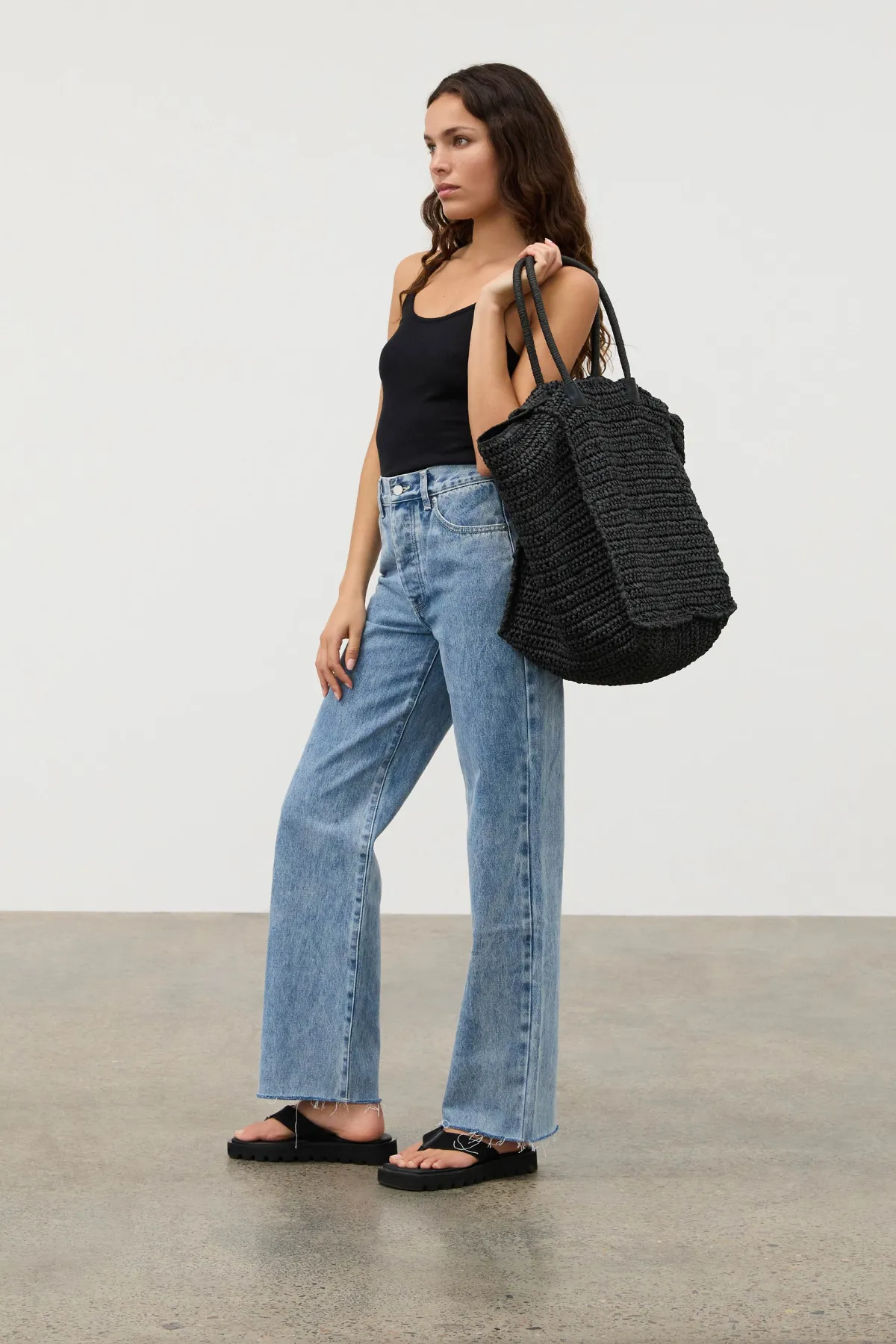 Square Straw Bag