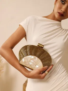 Tiara Mother of Pearl Clutch