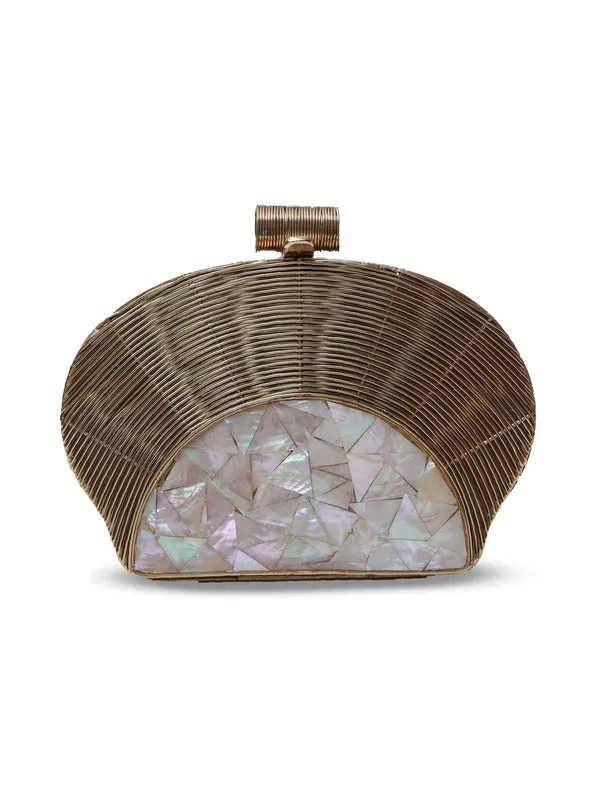 Tiara Mother of Pearl Clutch