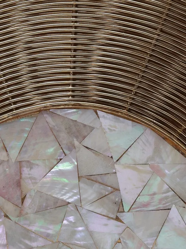 Tiara Mother of Pearl Clutch