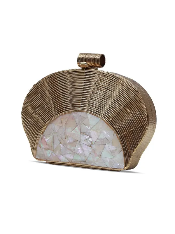 Tiara Mother of Pearl Clutch