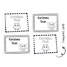 Transparent Labels - Owl