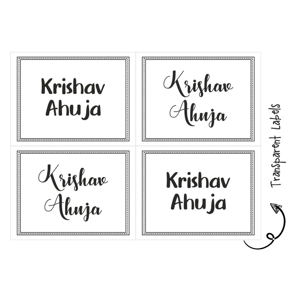 Transparent Labels - Plain