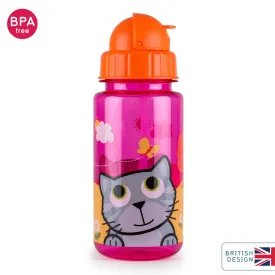 TUM TUM Flip Kids Water Bottle, 400ml, Bluebell