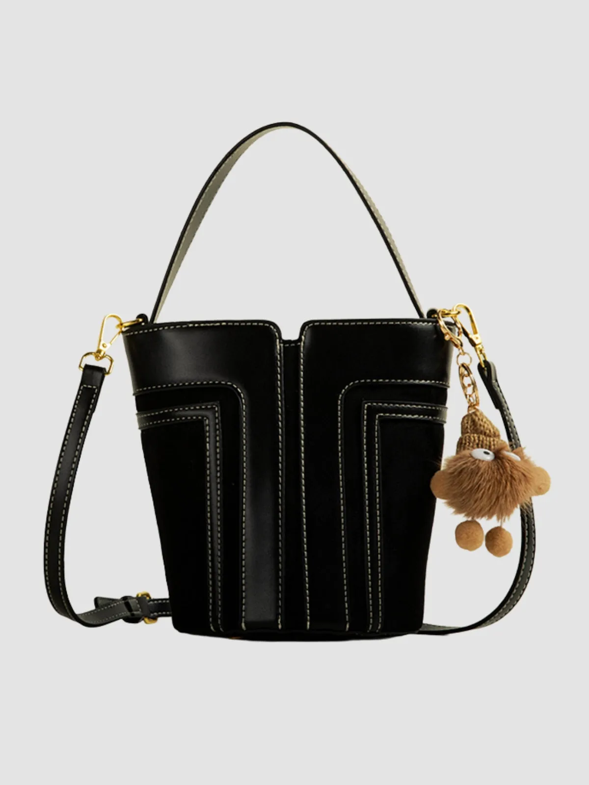 WLS Authentic Retro Crossbody Bucket Bag