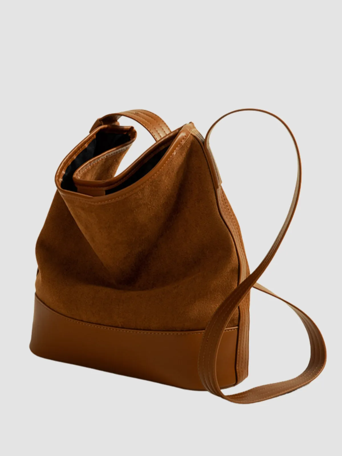 WLS Genuine Retro Shoulder Bucket Bag