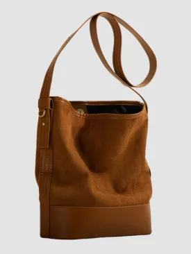 WLS Genuine Retro Shoulder Bucket Bag